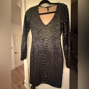 BCBGMaxAzria Black w/nude lining dress Size Small